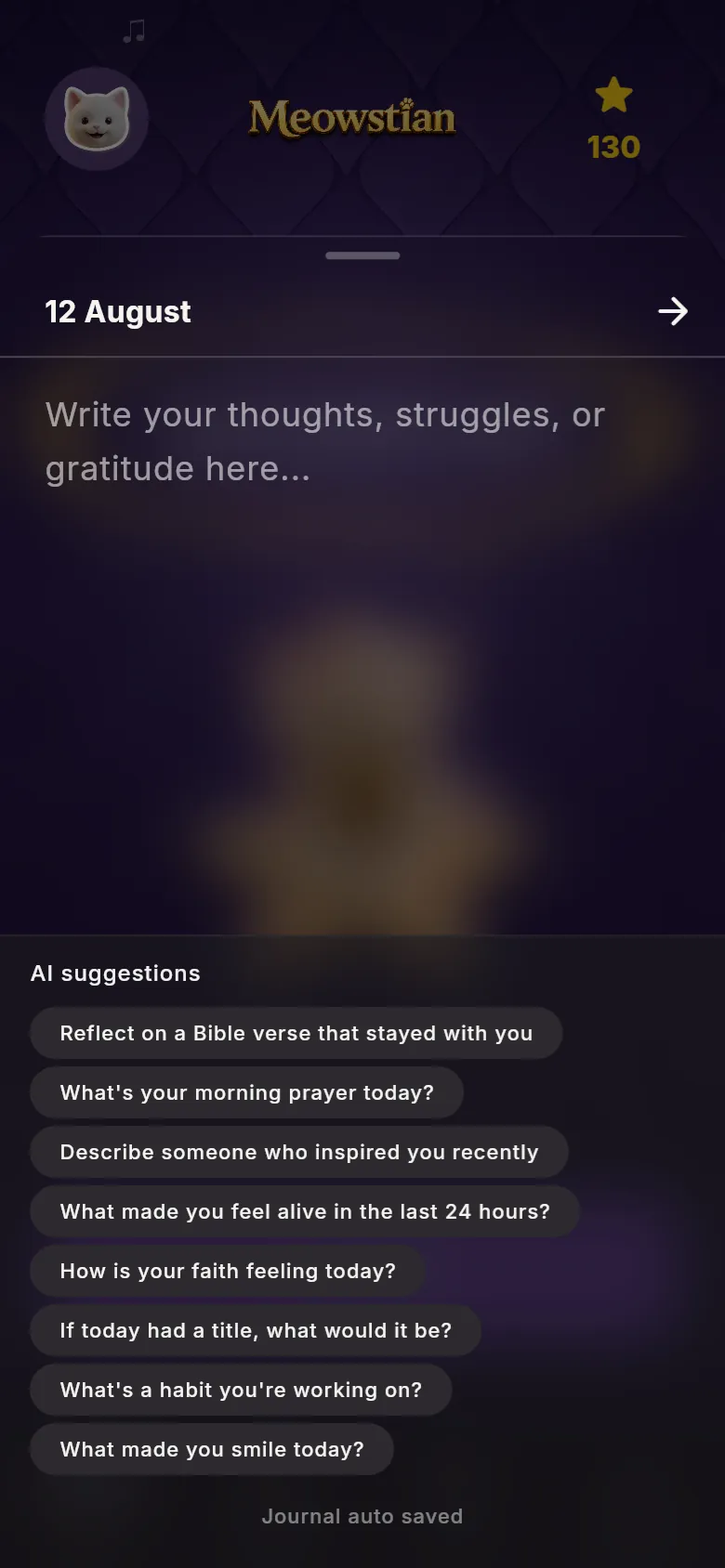 Meowstian AI diary