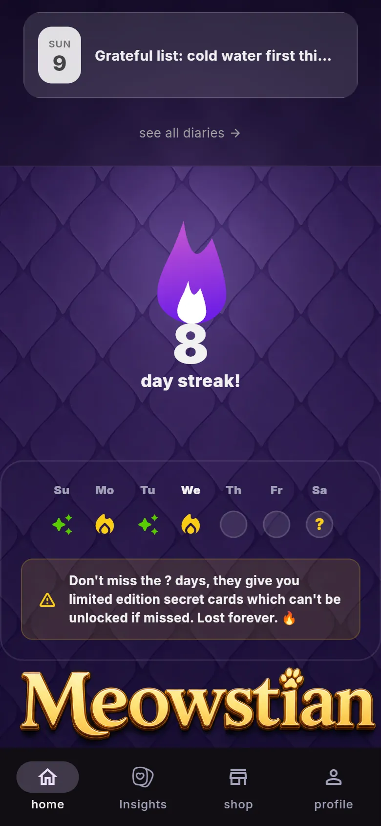 Meowstian streaks